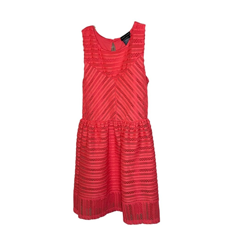 PAPER DOLL | Girls Coral Orange-Red Sleeveless Dress Sz 10
